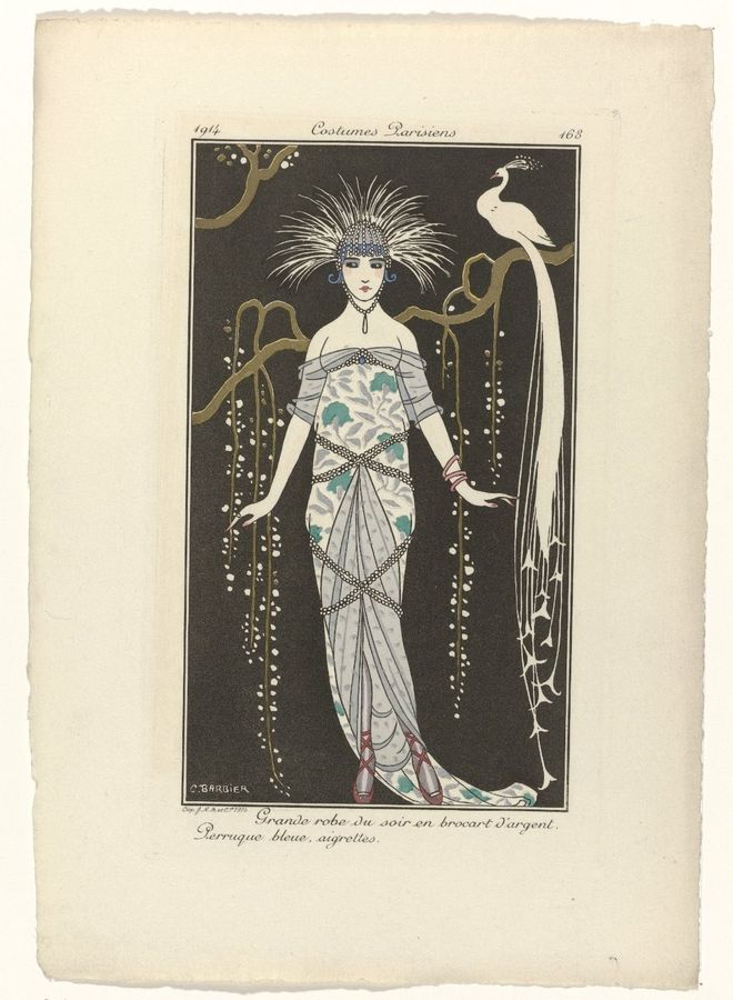 Journal des Dames et des Modes, Costumes Parisiens, 1914, No. 168 : Grande robe du soir (...)
