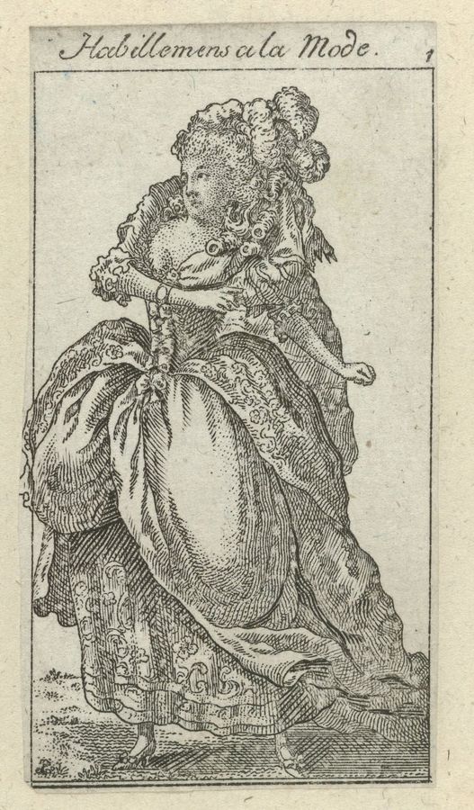Habillemens a la Mode, 1784-1785, No. 1
