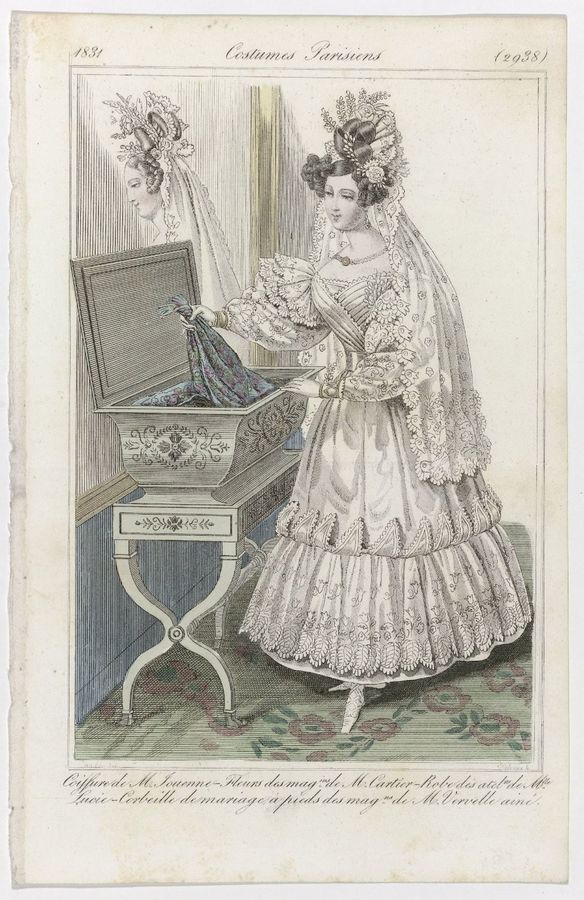 Journal des Dames et des Modes, Costumes Parisiens, 25 novembre 1831, (2938): Coiffure de M. Jouenn (...)