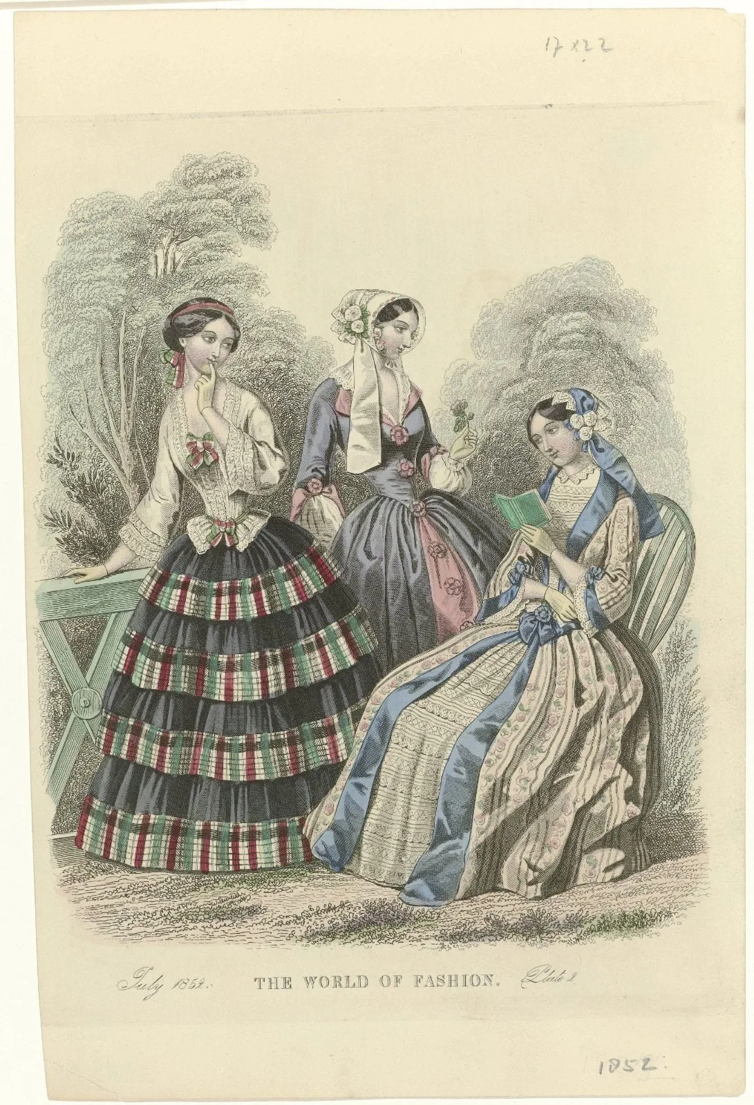 The World of Fashion, July 1852, Plate 2