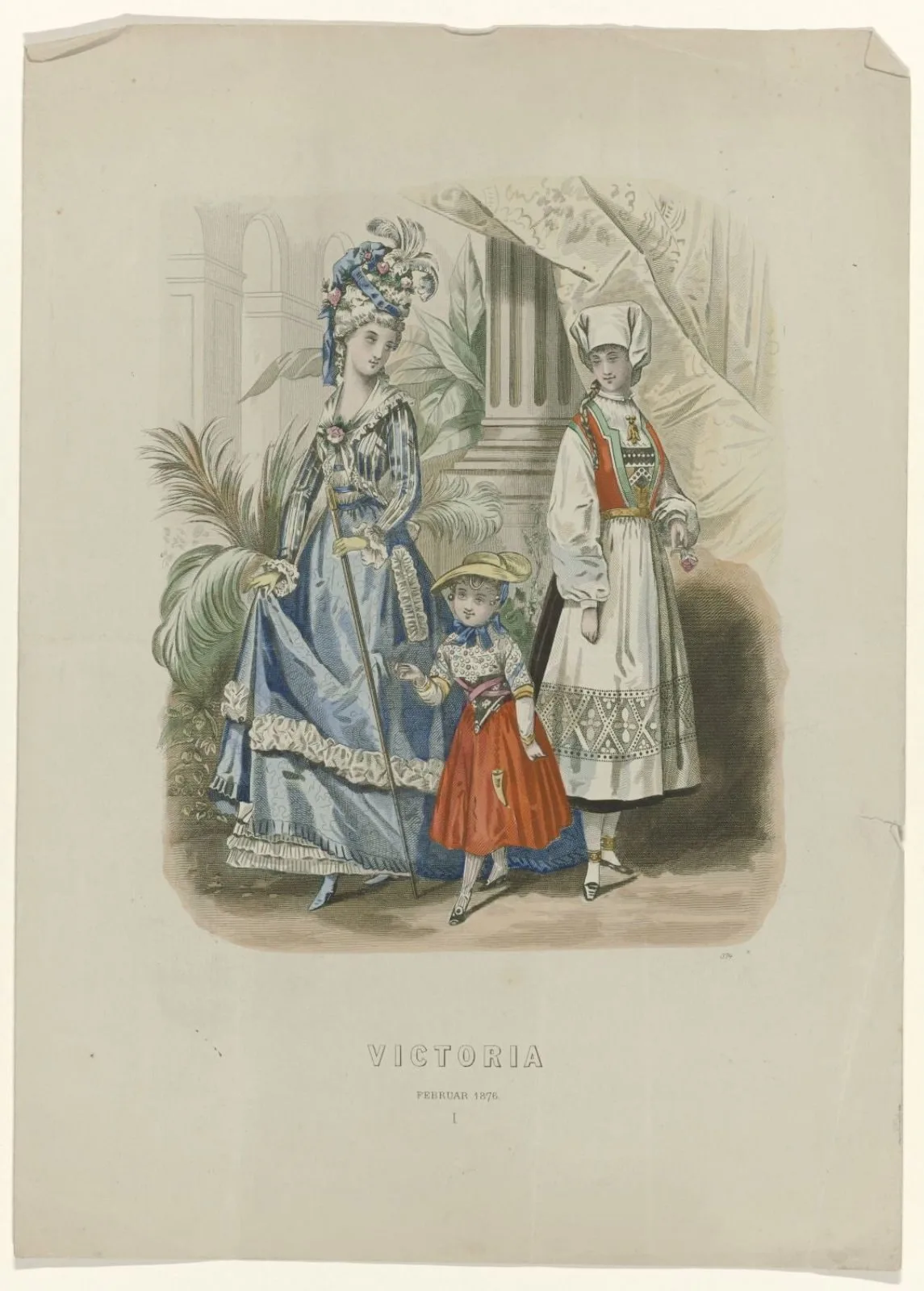 Victoria, Illustrirte Muster-und Mode-Zeitung, Februar 1876, Pl. 374