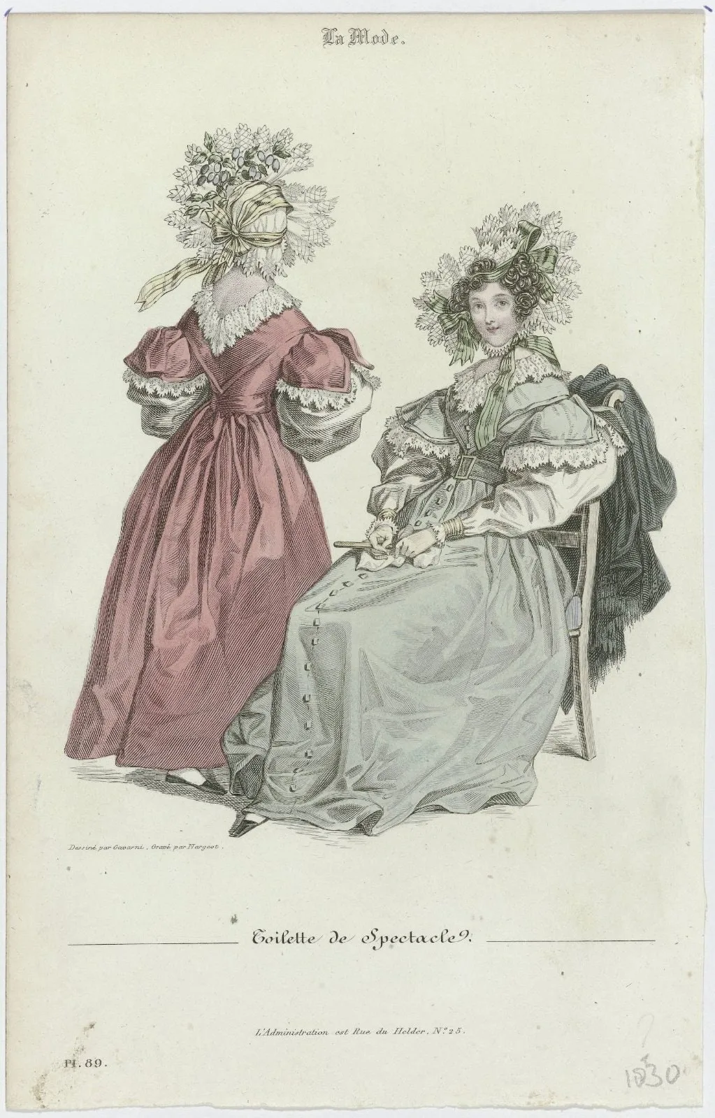 La Mode, 1830, Pl. 89 : Toilette de Spectacle