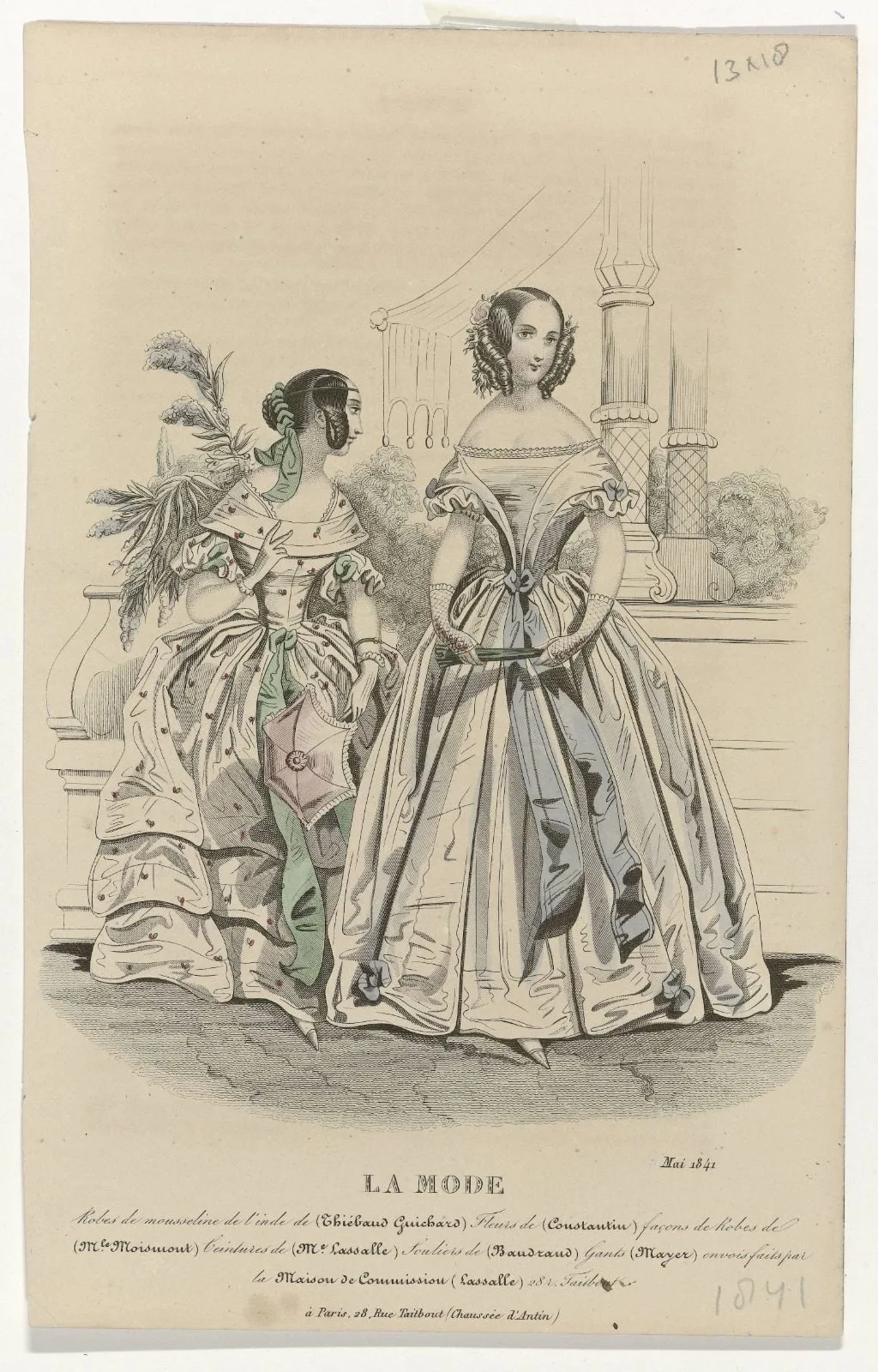 La Mode, mai 1841 : Robes de mousselin (...)