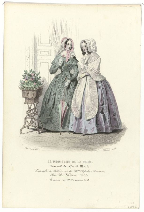 Le Moniteur de la Mode, 1843, No. 1 : Ensemble de Toilett (...)