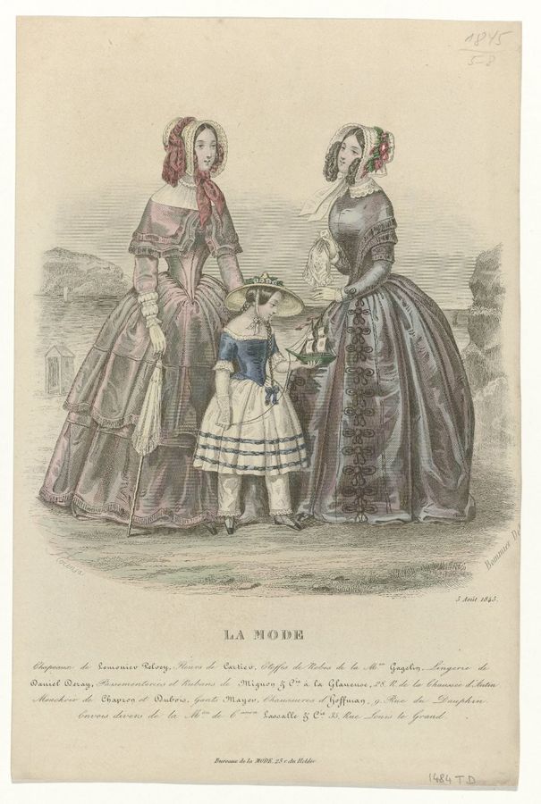 La Mode, 5 août 1845 : Chapeaux de Lemoniev Pelvey (...)