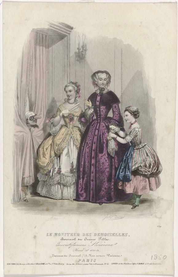 Moniteur des Dames et des Demoiselles, 1850-1851, No. 279 : Travestissemens Nouveaux...
