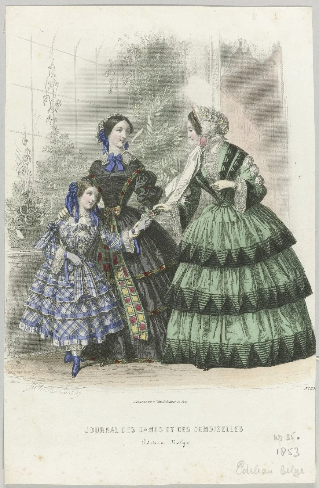 Le Journal des Dames et des Demoiselles, 1853 No. 35.. : Edition Belge