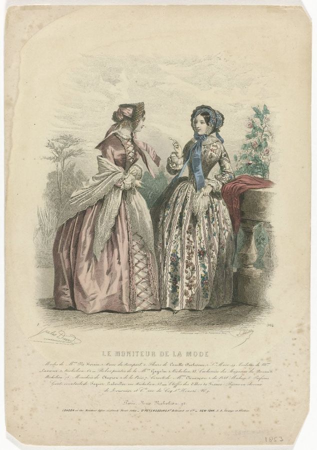 Le Moniteur de la mode, 1853, No. 364 : Modes de Mme Plé Horain (...)