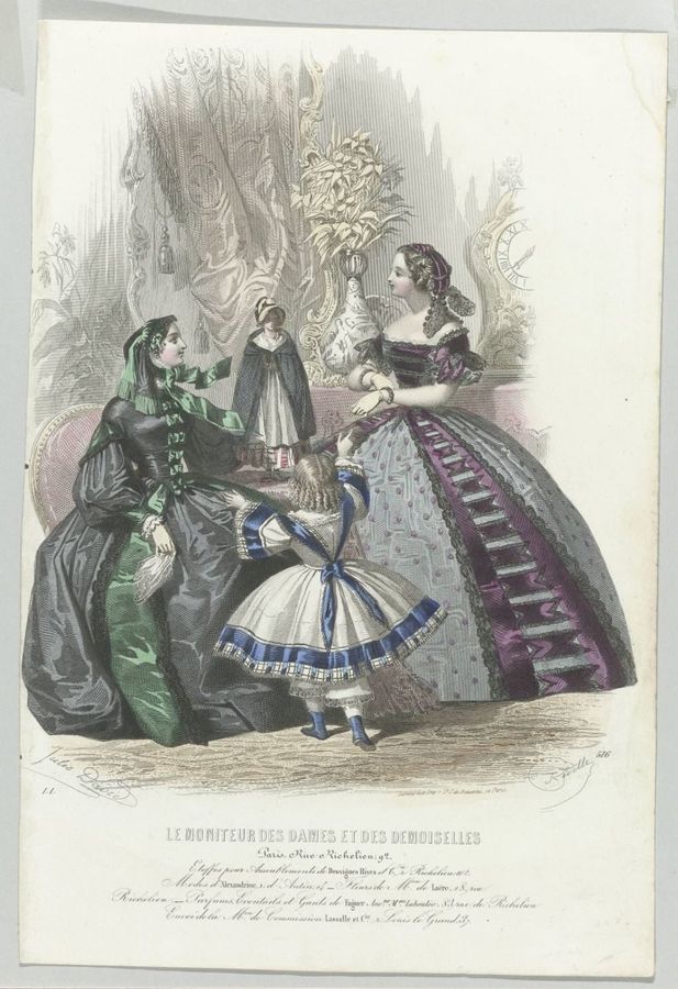 Moniteur des Dames et des Demoiselles, 1858, No. 516 : Etoffes pour Ameublements (...)