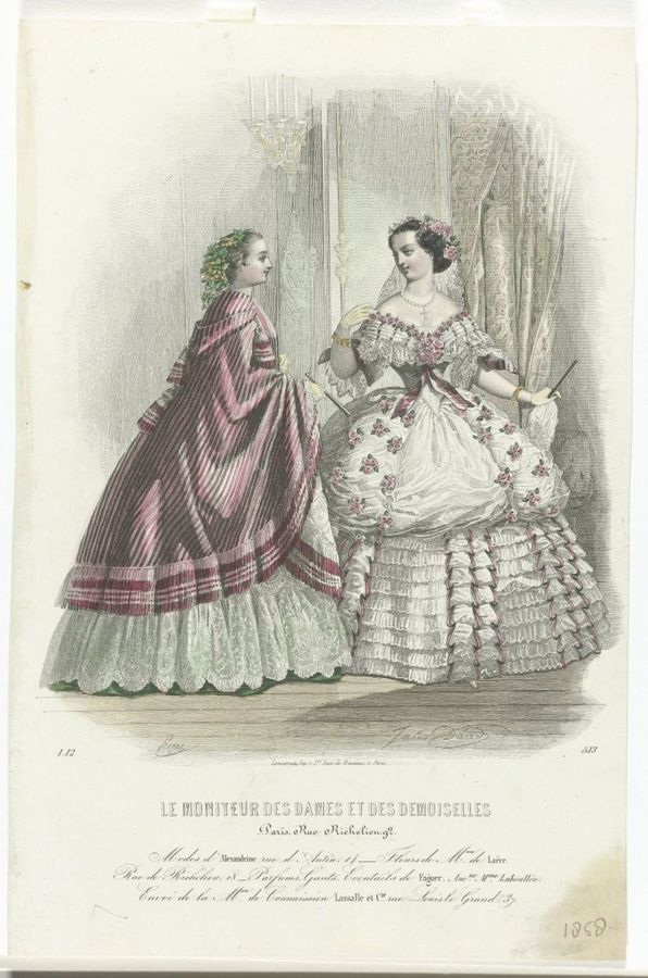 Moniteur des Dames et des Demoiselles, 1858, No. 513 : Modes d'Alexandrine..