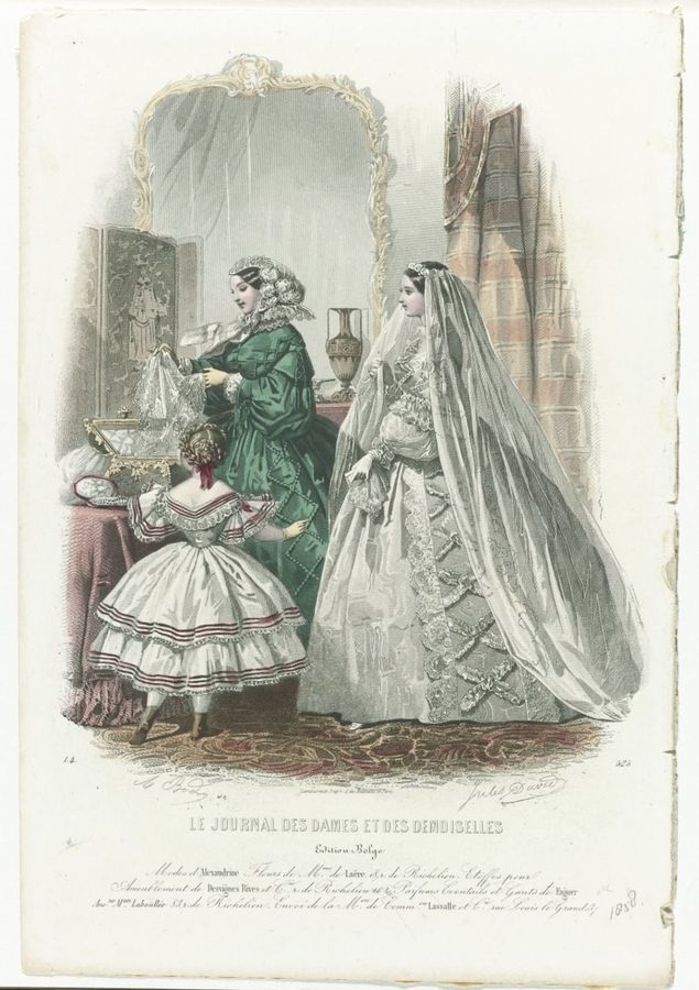 Le Journal des Dames et des Demoiselles, 1858, 1.4, No. 525 : Edition Belge, Modes (...)