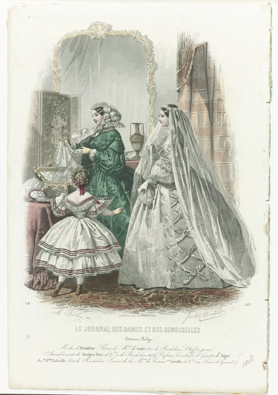 Le Journal des Dames et des Demoiselles, 1858, 1.4, No. 525 : Edition Belge, Modes (...)