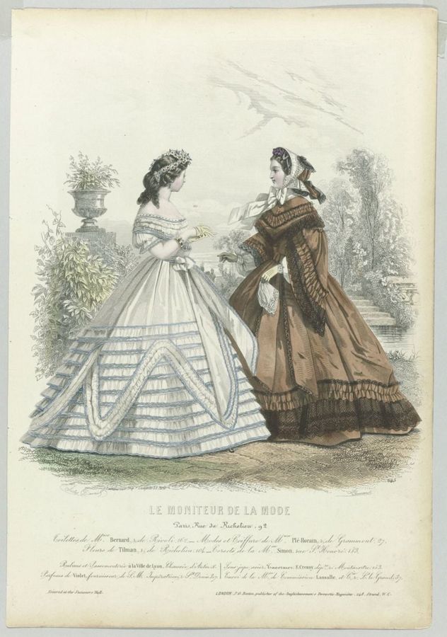 Le Moniteur de la Mode, 1861, No. 645 : Toilettes de Mme Bernard (...)
