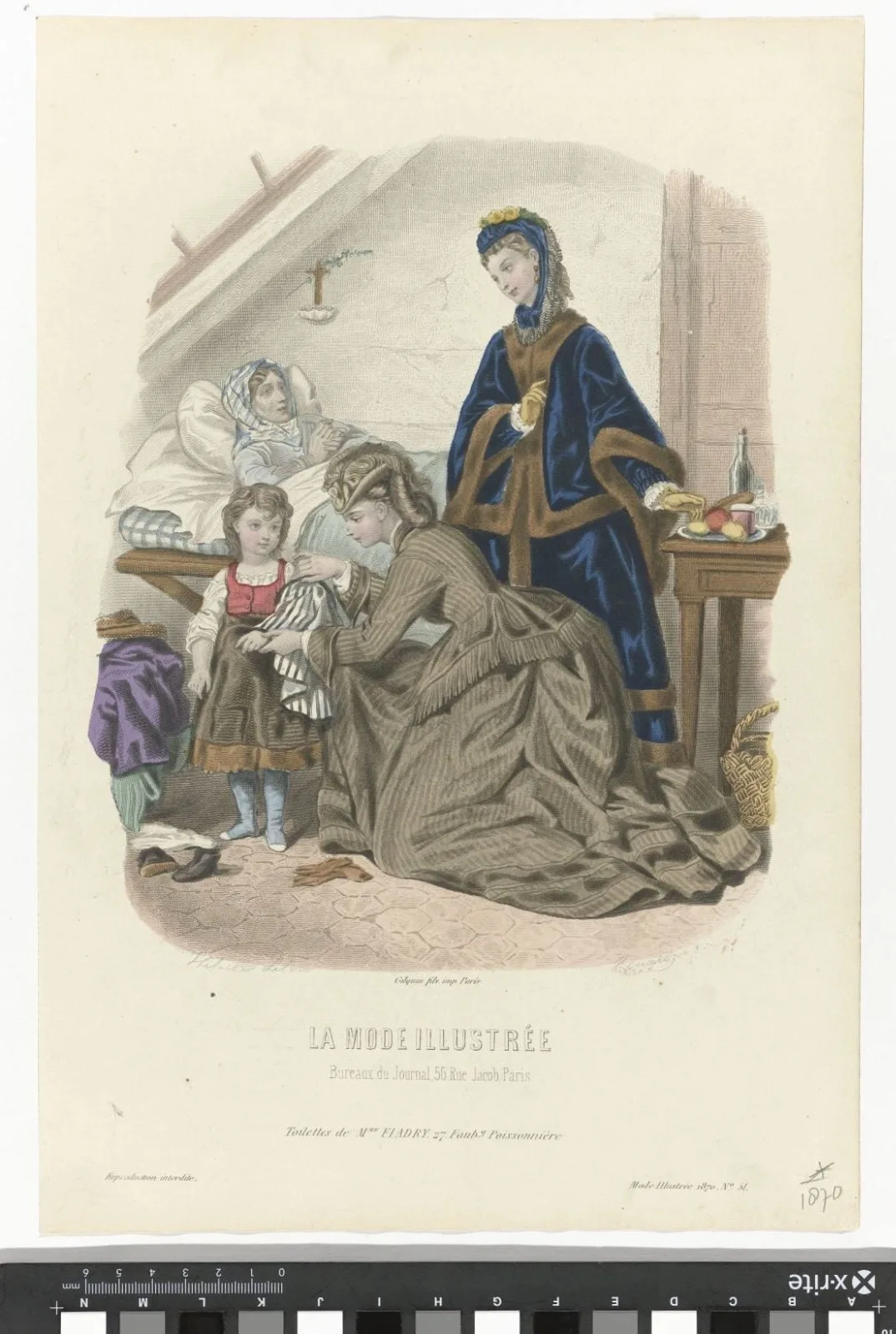 La Mode Illustrée, 1870, No. 51: Toilettes de Mme Fladry (...)