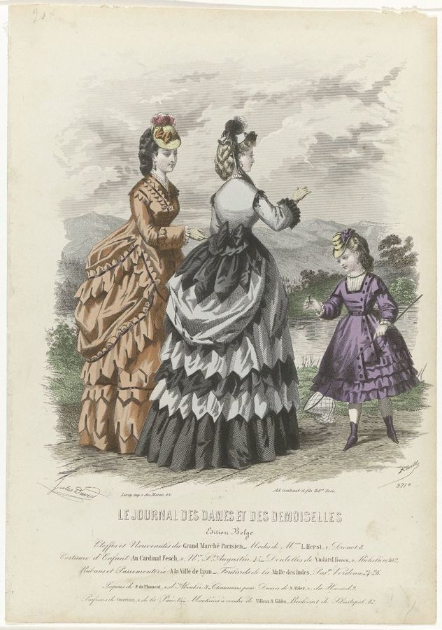 Le Journal des Dames et des Demoiselles, Edition Belge, 1870, No. 917b : Etoffes (...)
