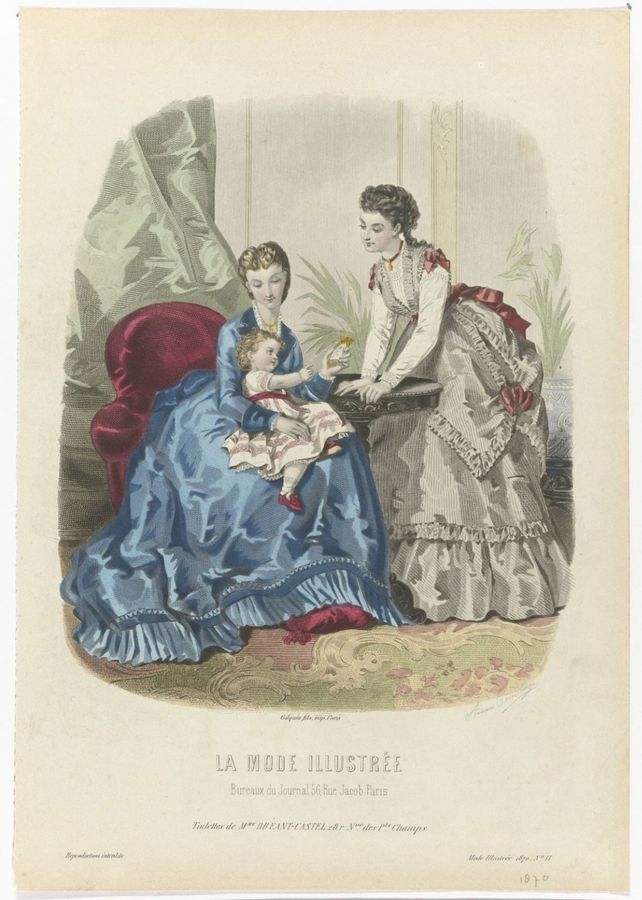 La Mode Illustrée, 1870, No. 11: Toilettes de Mme Breant-Castel (...)