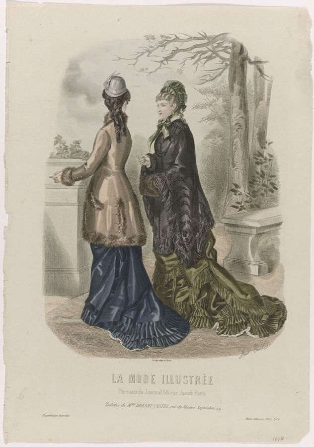 La Mode Illustrée, 1878, No. 6 : Toilettes de Mme Breant-Castel (...)