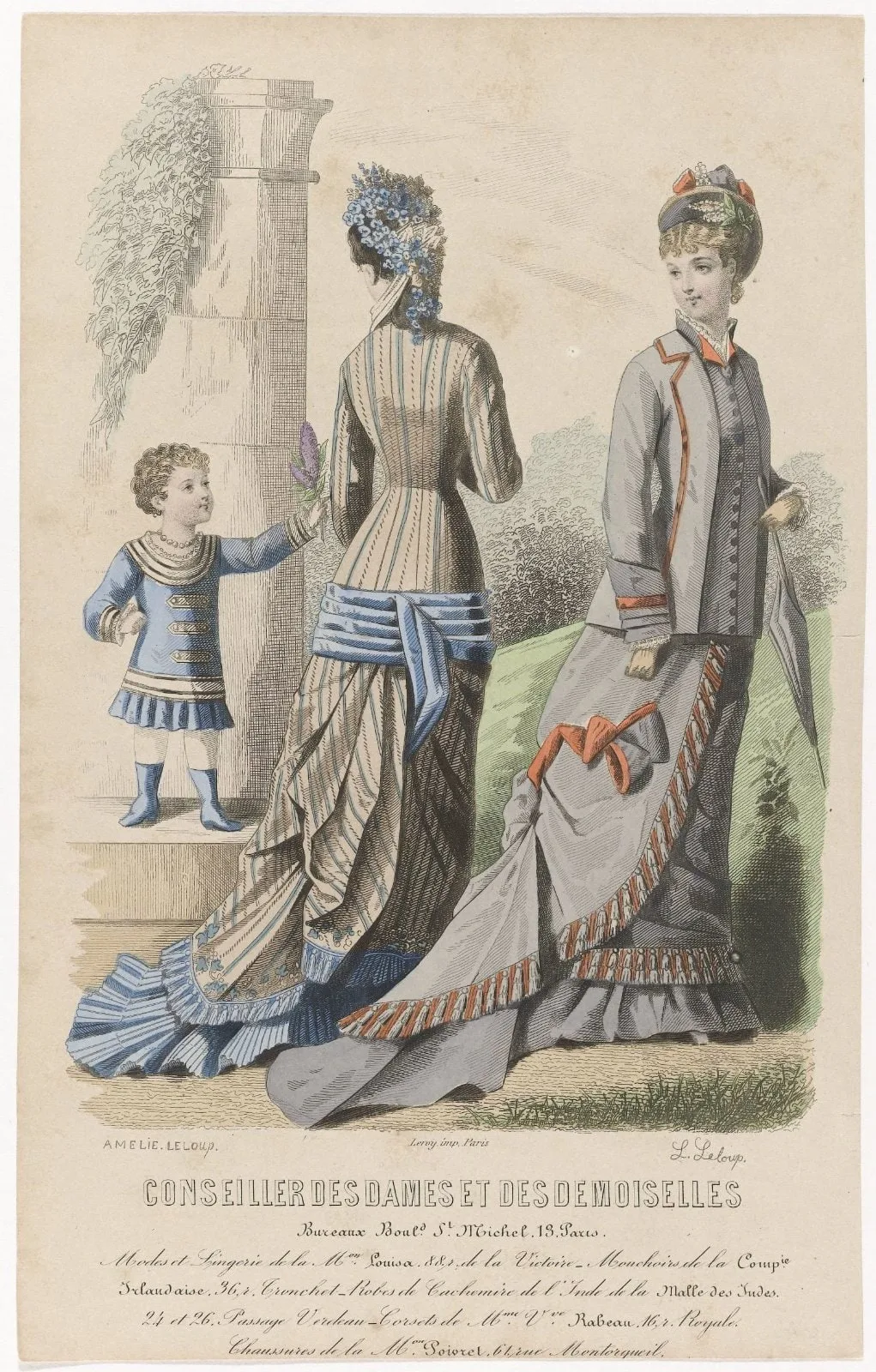 Le Conseiller des Dames et des Demoiselles, ca. 1878 : Modes et Lingeri (...)