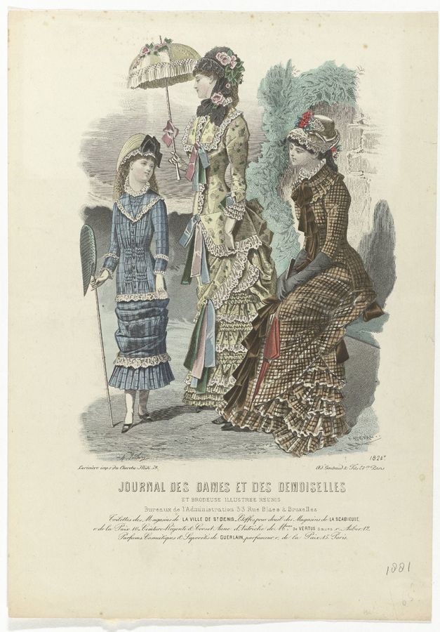 Le Journal des Dames et des Demoiselles, 1881 No. 1824t : Toilettes des Magasins (...)