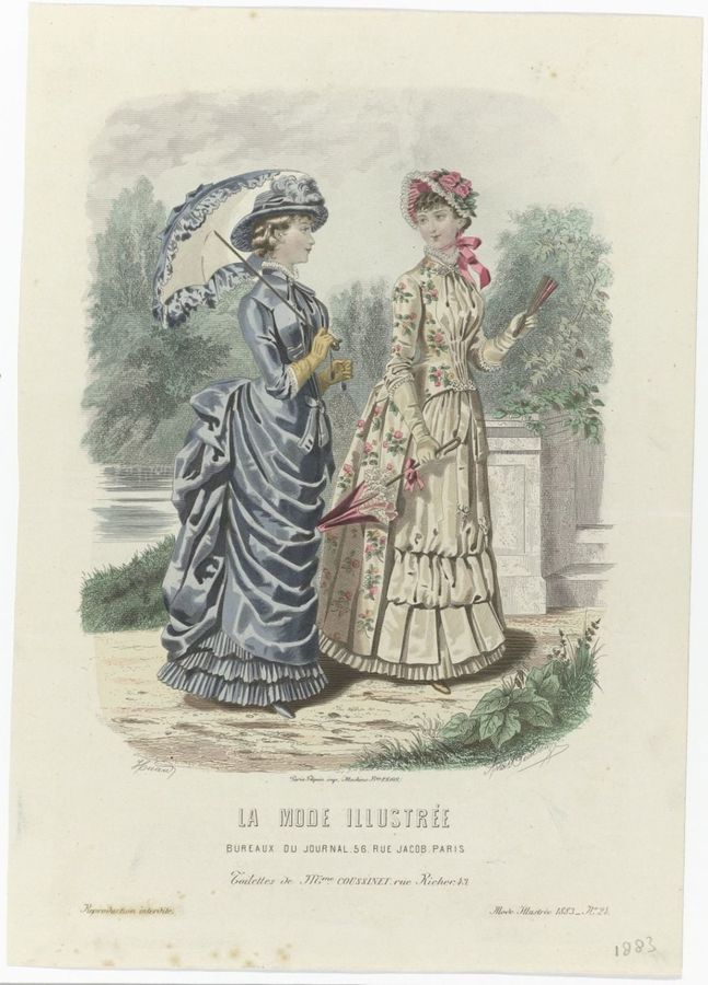 La Mode Illustrée, 1883, No. 24 : Toilettes de Mme Coussinet (...)