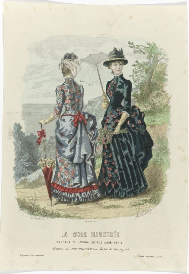 La Mode Illustrée, 1883, No. 41 : Toilettes de Mme Delaunay (...)
