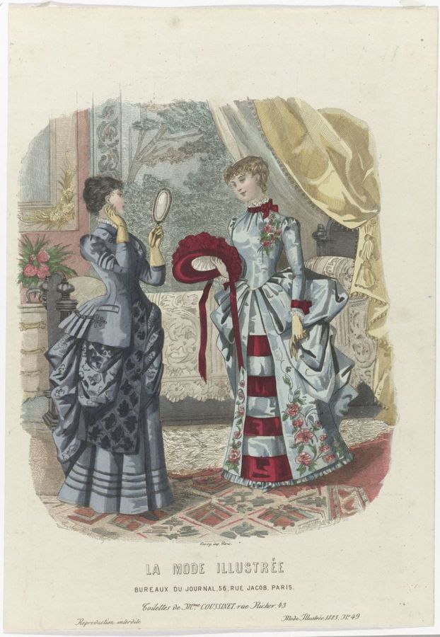La Mode Illustrée, 1883, No. 49 : Toilettes de Mme Coussinet (...)