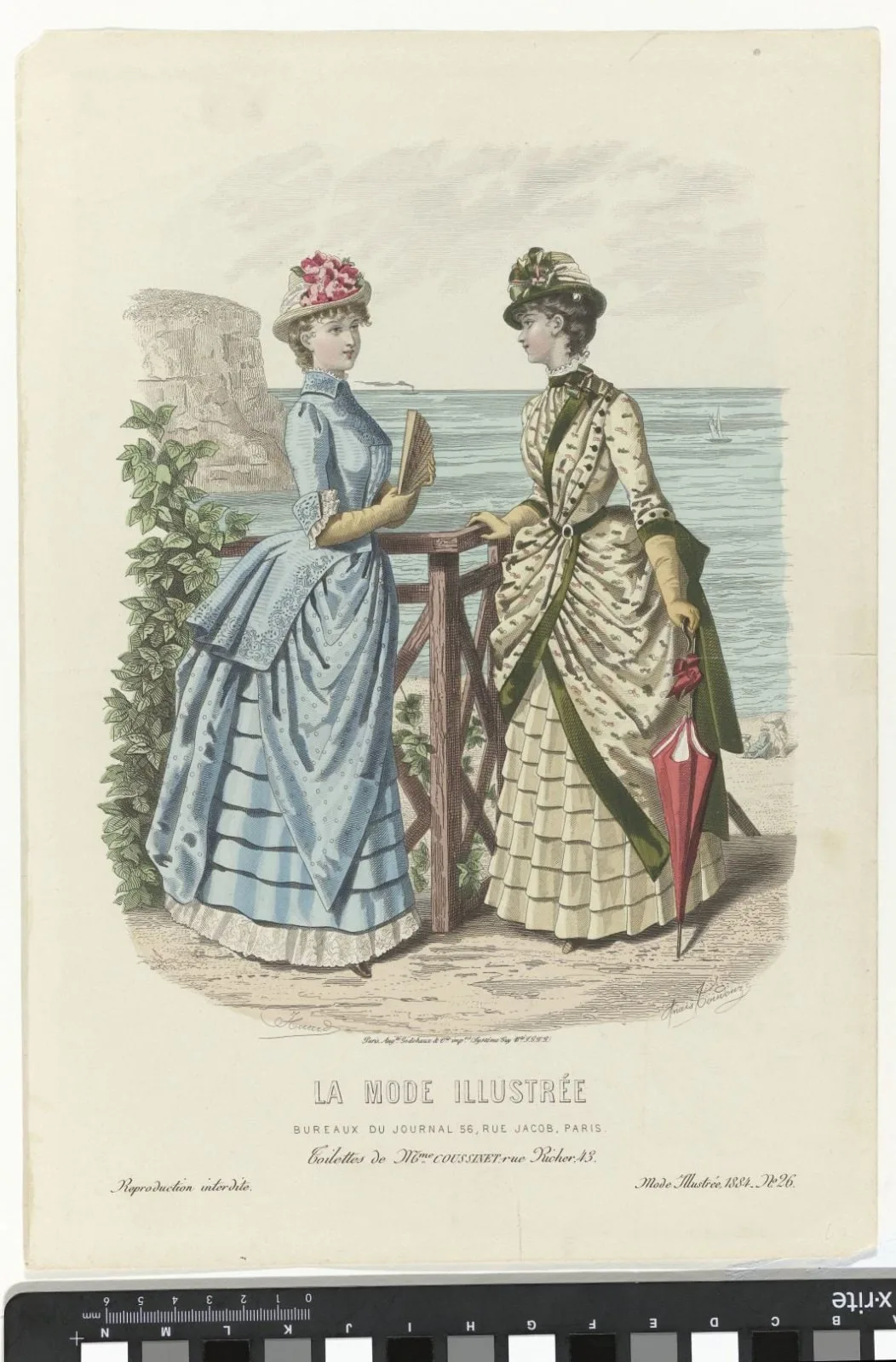 La Mode Illustrée, 1884, No. 26 : Toilettes de Mme Coussinet (...)