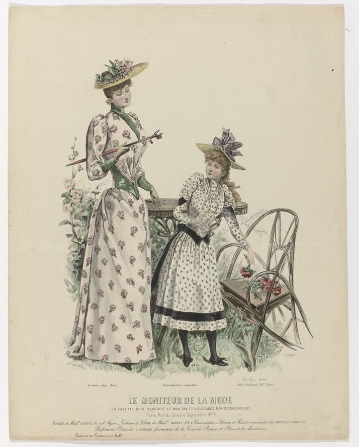 Le Moniteur de la Mode 1890, nr. 2636c, No. 32 : Toilette de Mad.e Duboys..
