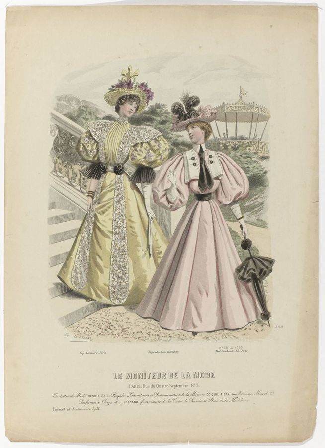 Le Moniteur de la Mode, 1895, Nr. 3159, No. 28: Toilettes de Mad.e Benoit (...)
