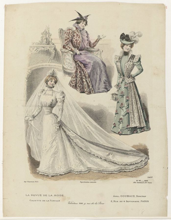 Revue de la Mode, 1897, No. 41, Nr. 3457: Veloutine FAY,9, (...)