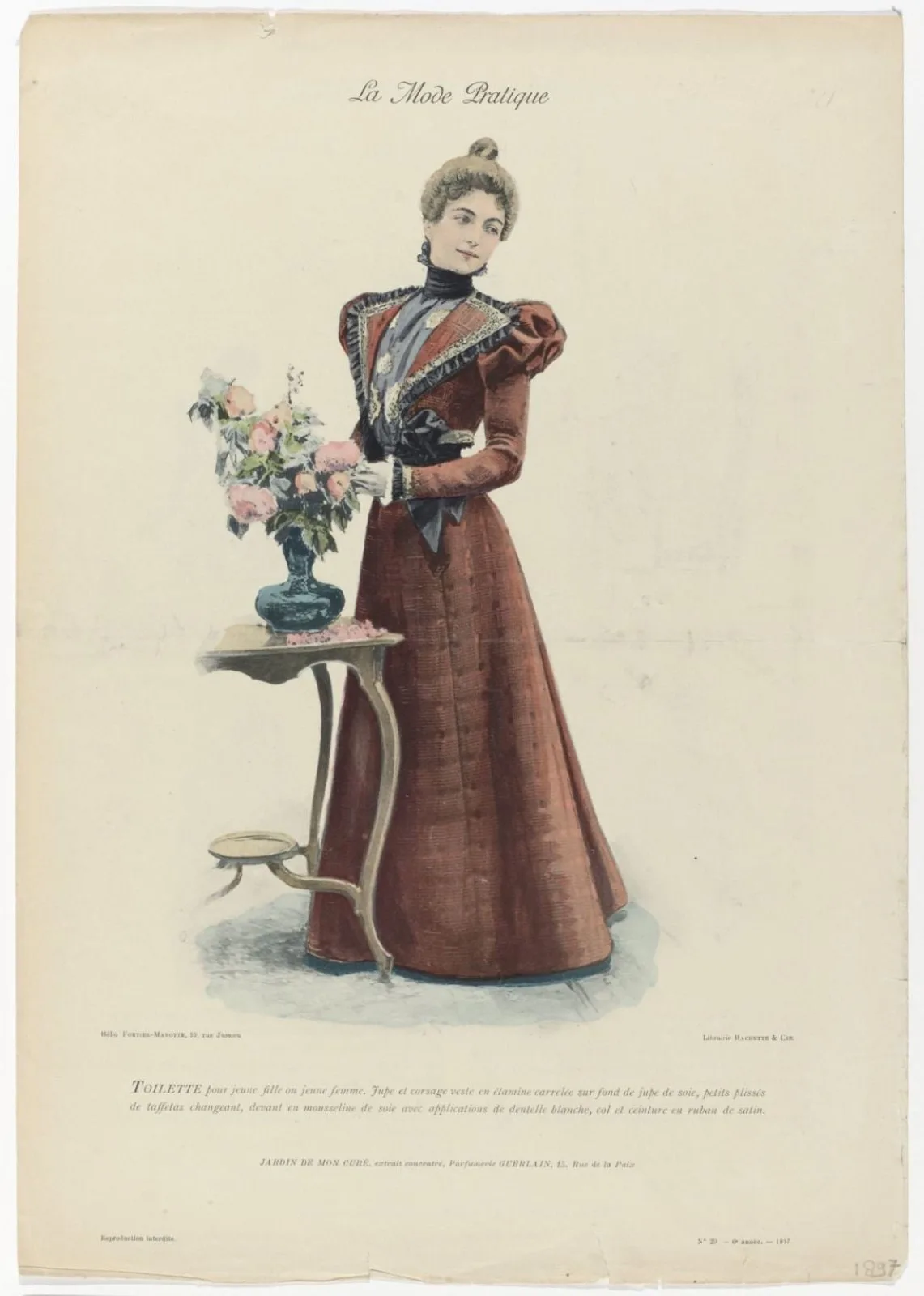 Le Mode Pratique, 1897, No. 29, 6e année : Toilette pour jeune fill (...)