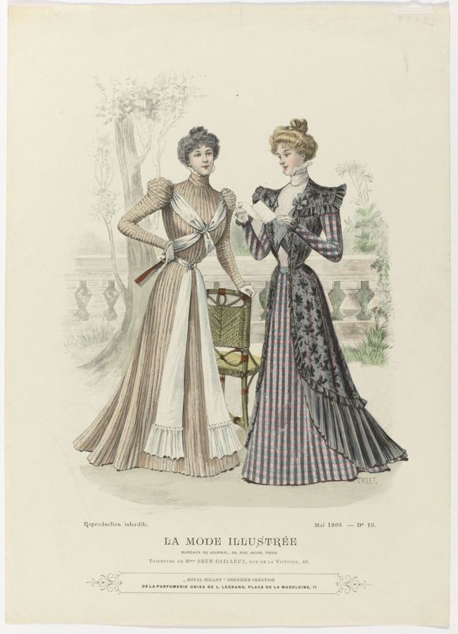 La Mode Illustrée, Mai 1898, No. 18 : Toilettes de Mmes Brun-Cailleux (...)