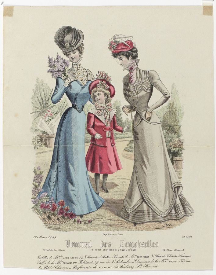 Journal des Demoiselles 1 Mars 1899, No. 5190 : Toilettes de Melle Marie Louis (...)