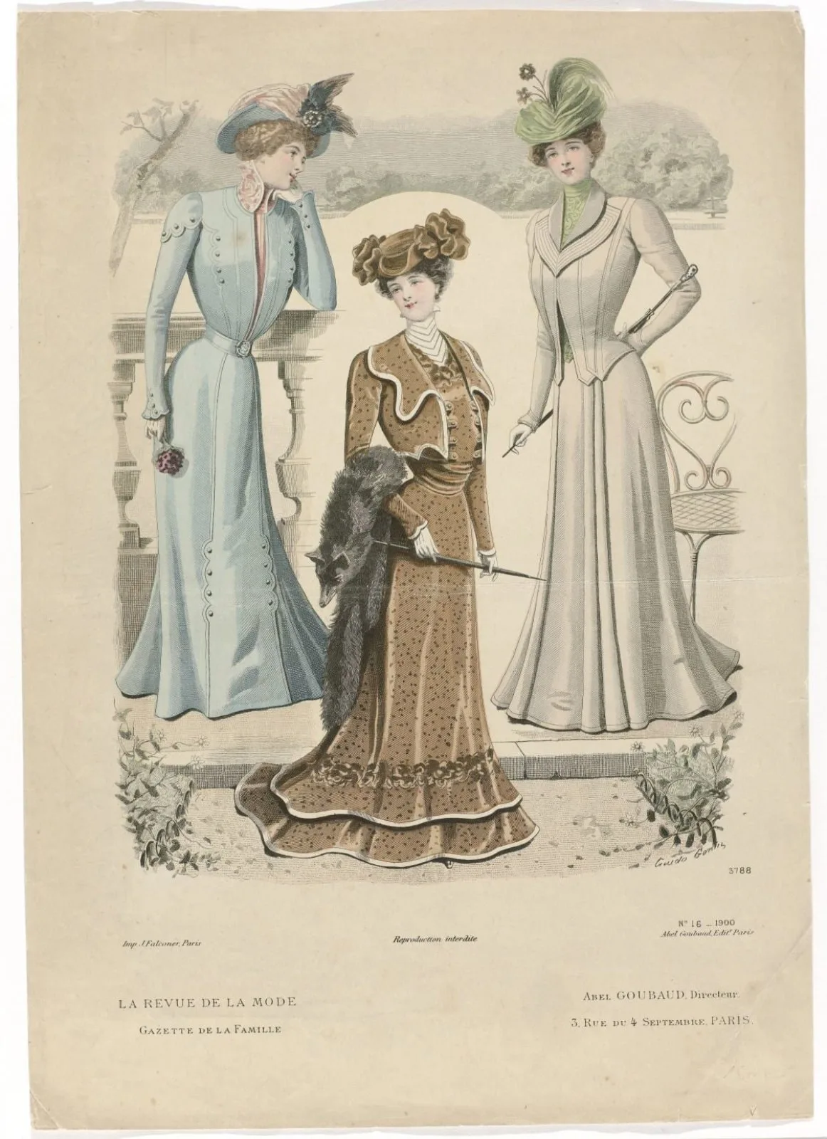 La Revue de la Mode, 1900, No. 16, nr. 3788