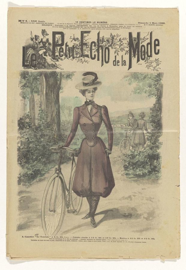 La Mode du Petit Journal: supplement, Nr. 9, 12e Année:  Dimanche 4 Mars 1900: 1. Canotier "Le Touriste".....