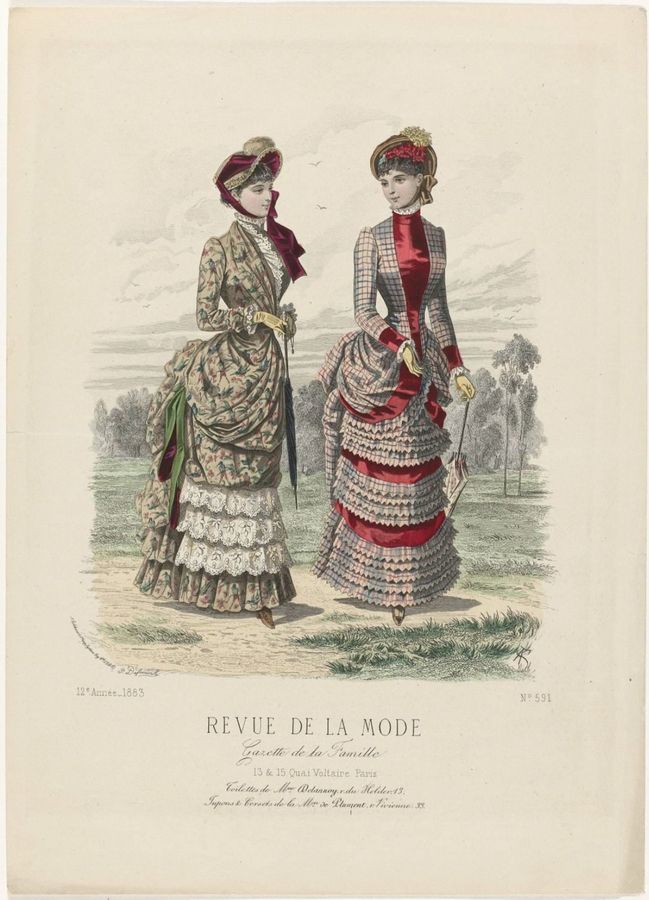 Revue de la Mode, Gazette de la Famille, dimanche 29 Avril 1883, 12e annee, No. 591: Toilettes de M.me Delannoy (...)