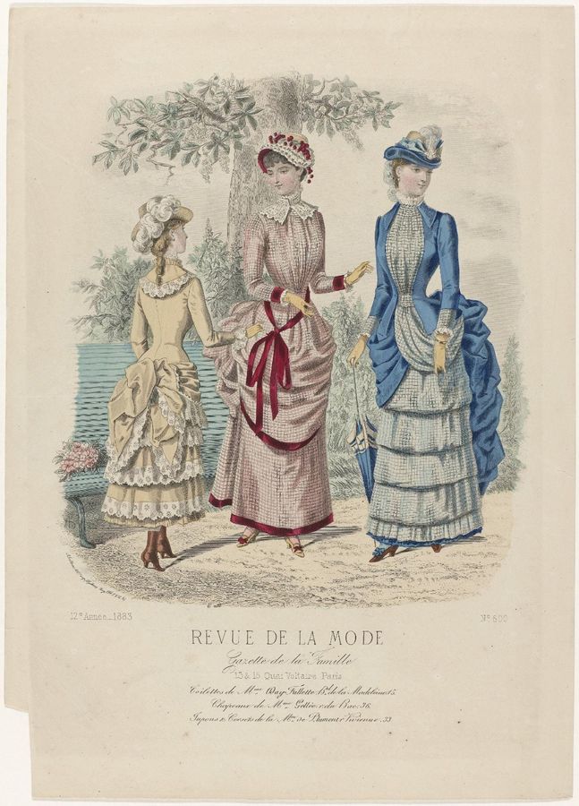 Revue de la Mode, Gazette de la Famille, dimanche 1 juillet 1883,12e annee, No. 600: Toilettes de Mme Day-Falett (...)