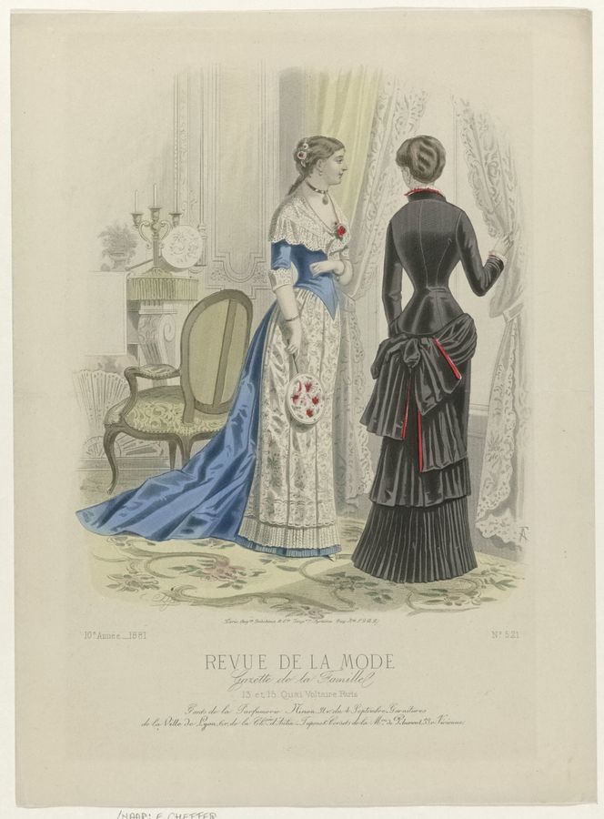 Revue de la Mode, Gazette de la Famille, dimanche 25 décembre 1881, 10e année, No. 521: Gants de la Parfumerie Ninon (...)
