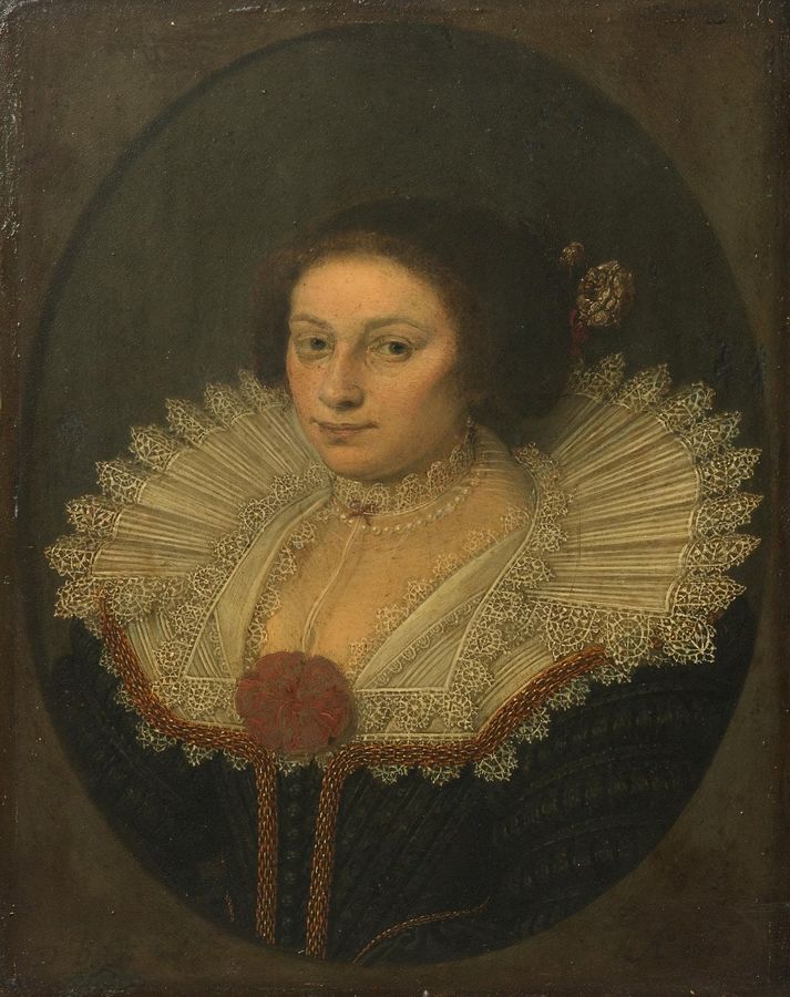 Portrait of a Woman, Thought to be Maria van Reigersbergh (1589-1653), Wife of Hugo de Groot