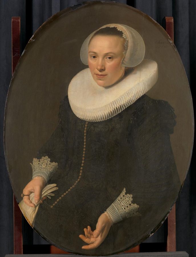 Portrait of Maria Joachimsdr. Swartenhont (1598-1631), Wife of Maerten Rey